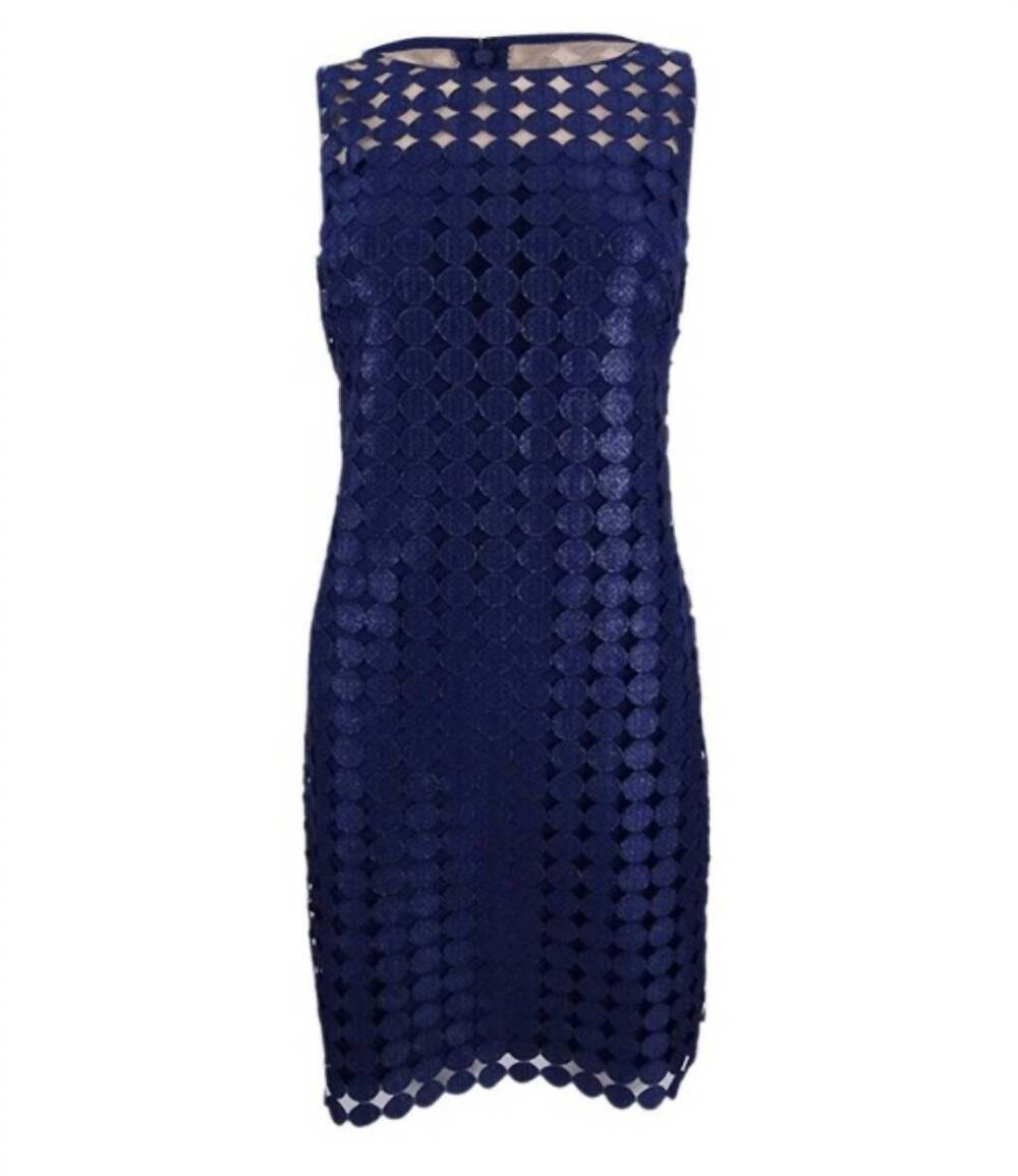 NEW RALPH LAUREN women's melia sleeveless dress in navy
